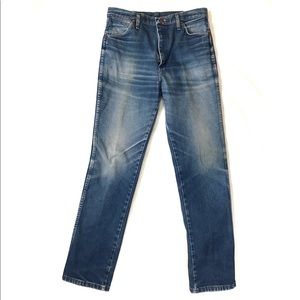 Vintage Distressed Faded Wrangler Denim Jeans